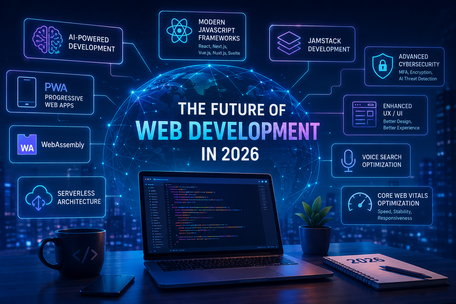 أحدث تقنيات تطوير الويب في 2026